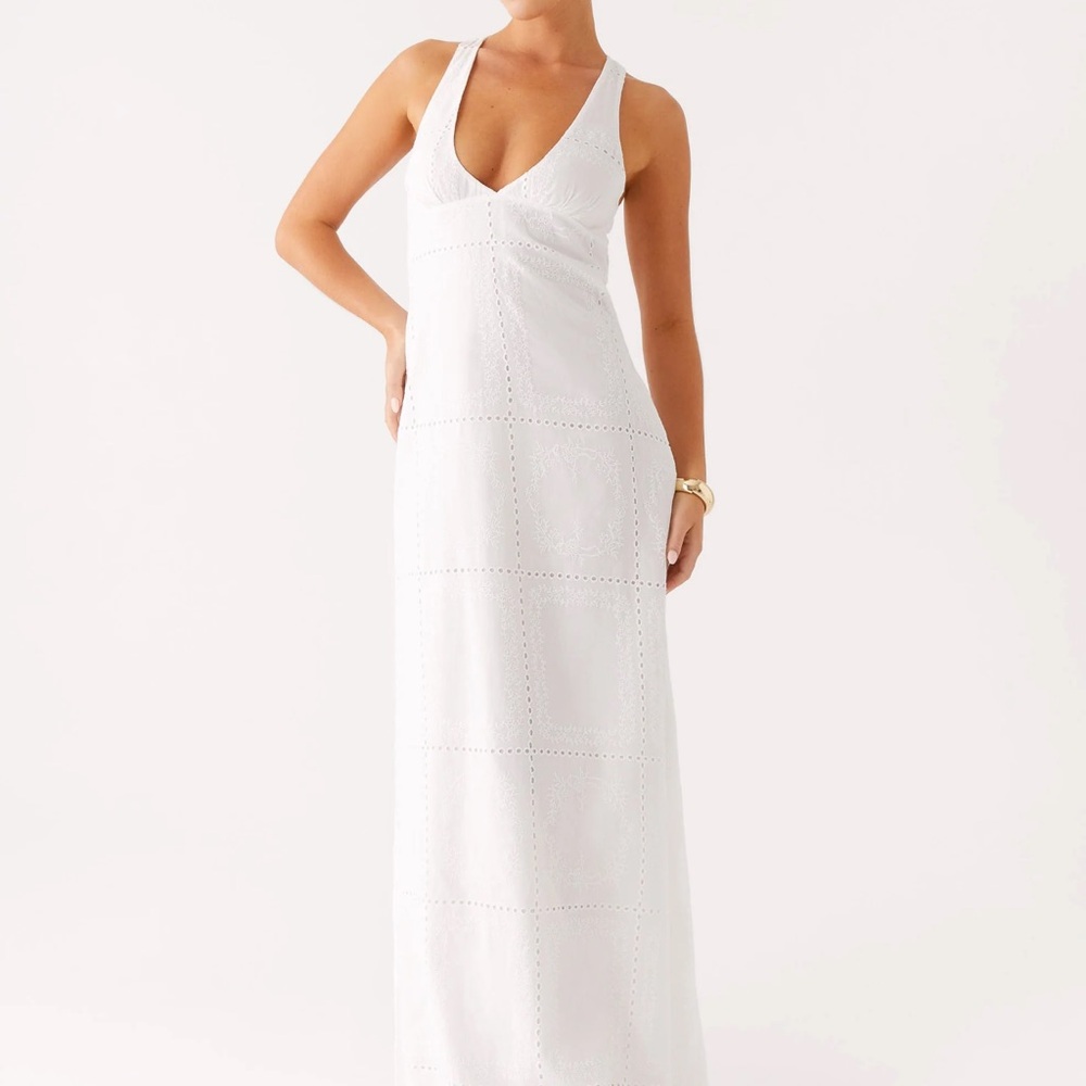 Peppermayo White Maxi Dress